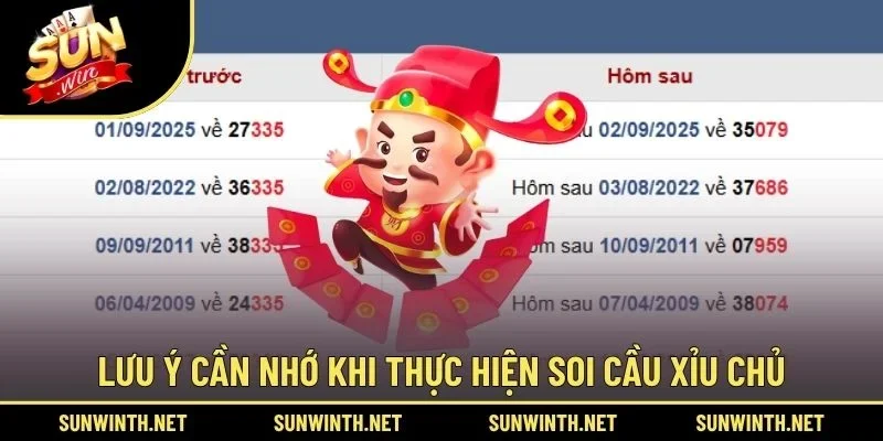 Lưu ý cần nhớ khi thực hiện soi cầu xỉu chủ