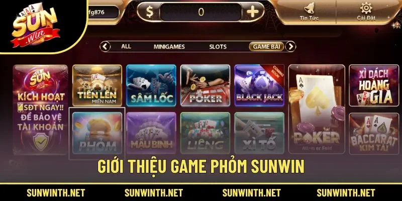 Sơ lược về trò chơi Phỏm SUNWIN