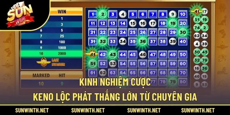 Kinh nghiệm cược Keno Lộc Phát thắng lớn từ chuyên gia