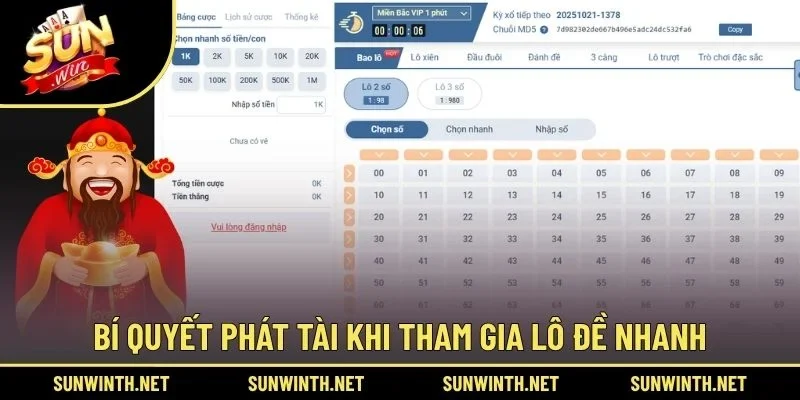 Bí quyết phát tài khi tham gia lô đề nhanh