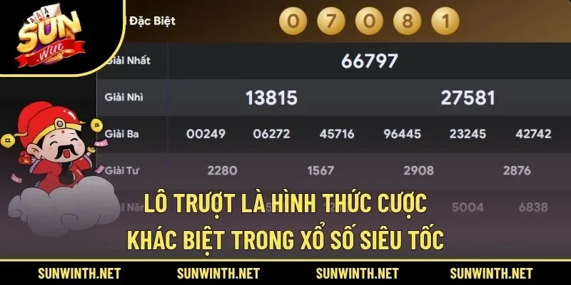 Lô trượt là hình thức cược khác biệt trong xổ số siêu tốc