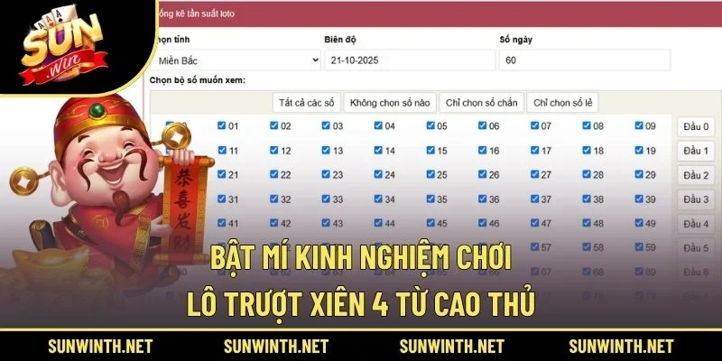 Bật mí kinh nghiệm chơi lô trượt xiên 4 từ cao thủ
