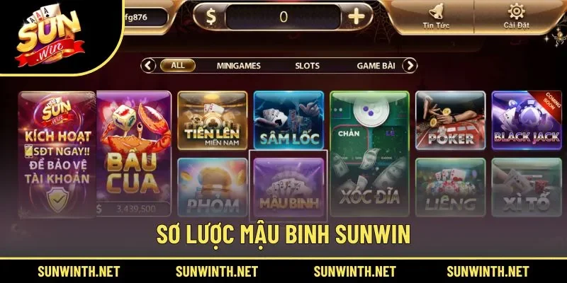 Đôi nét về game Mậu Binh SUNWIN